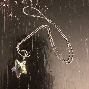 Child size iridescent star necklace